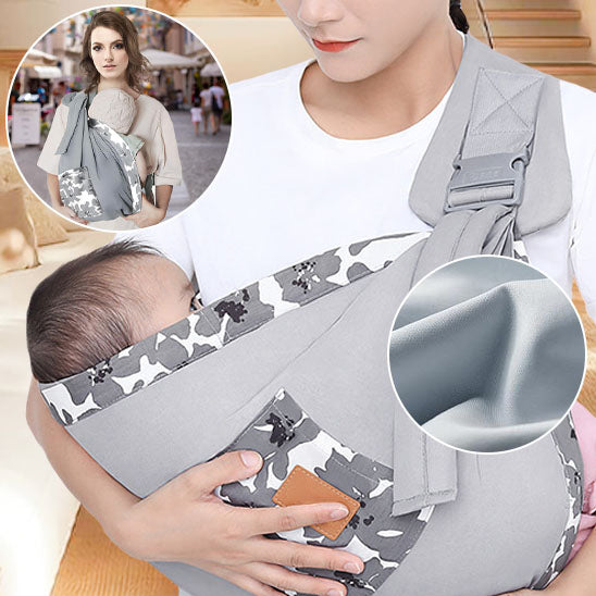 echarpe de portage gris pratique et confortable