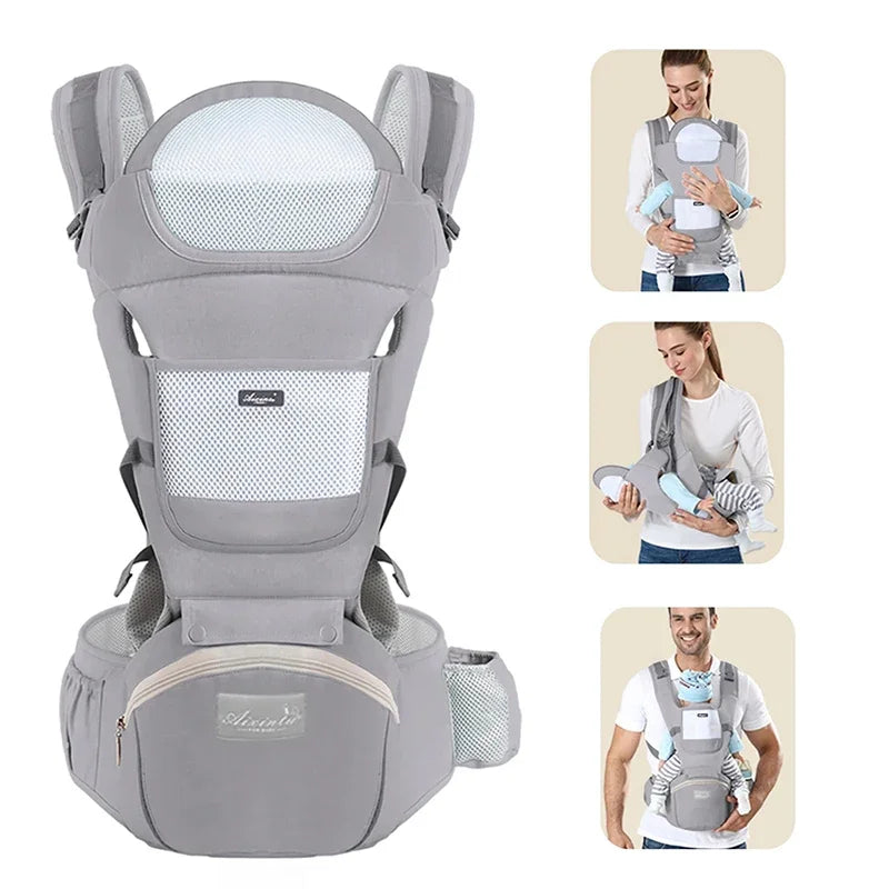 porte bebe gris