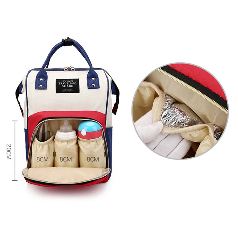 sac a langer avec poches isotherme pour biberons