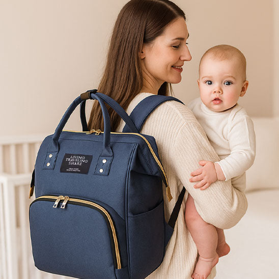 sac a langer bleu fonce