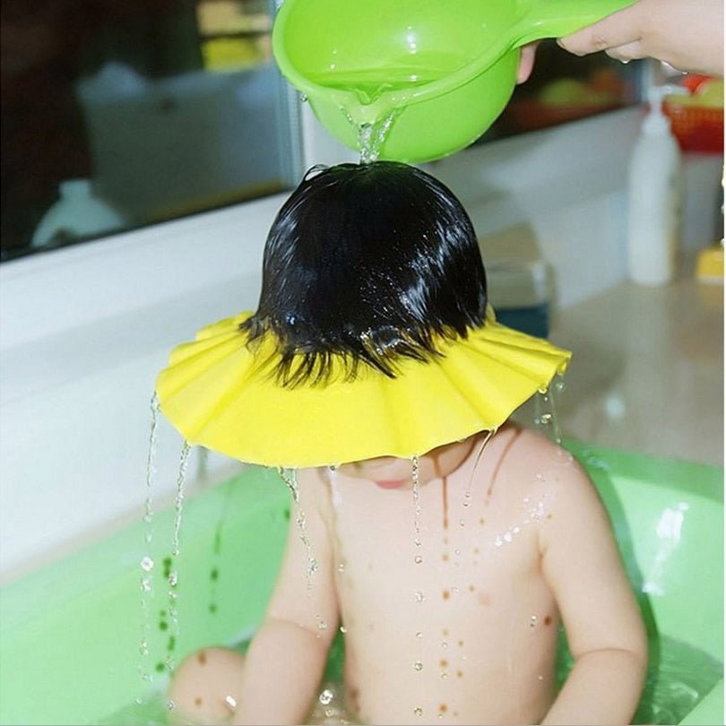 Visière chapeau pour douche bébé I ShampooCap™ - Bebe-joyeux